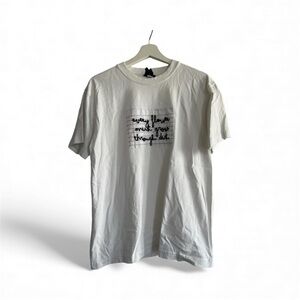 GOC Studio Y2K White Graphic T-Shirt Size Large